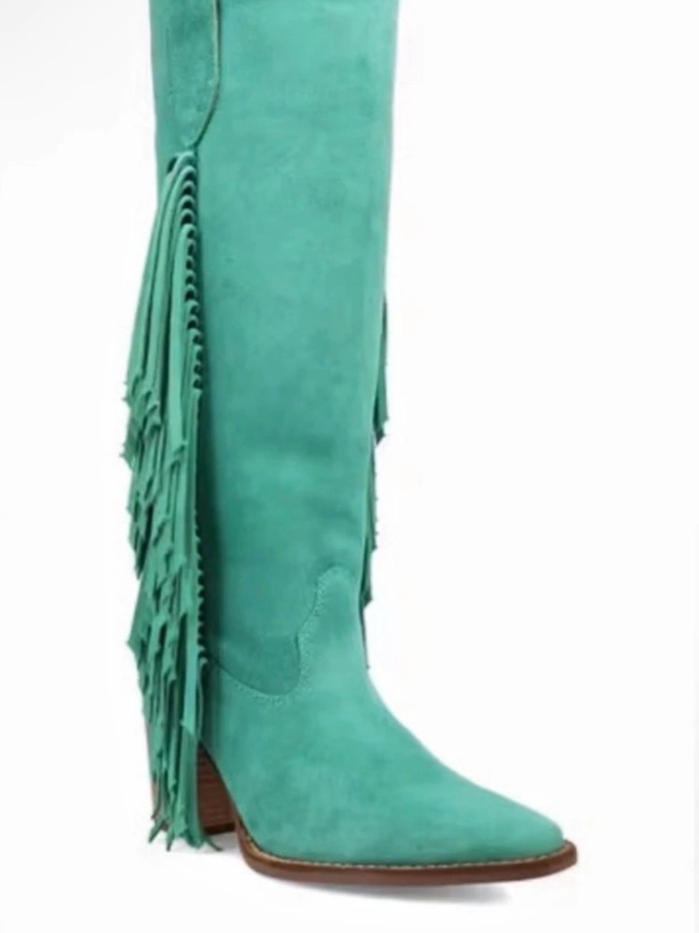Dingo Twister Fringe Snip Toe Pull On Boots